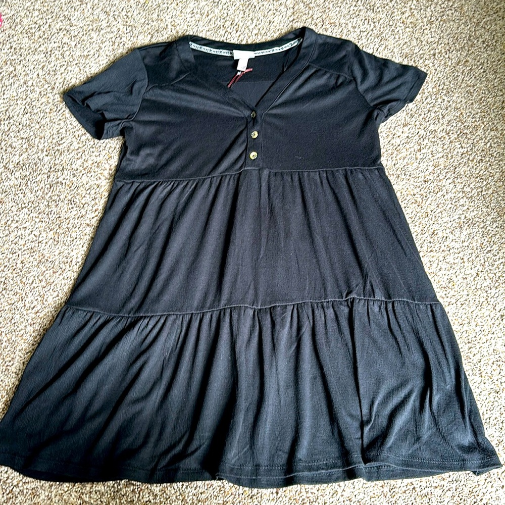 Knox Rose Baby Doll Dress - Black - NWOT